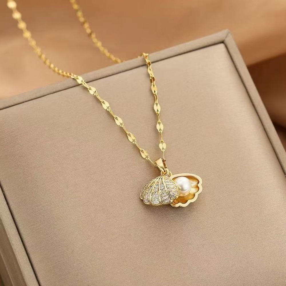 Luxury Lifestyle Photography - 1pc Women's Light Luxury Niche Seashell