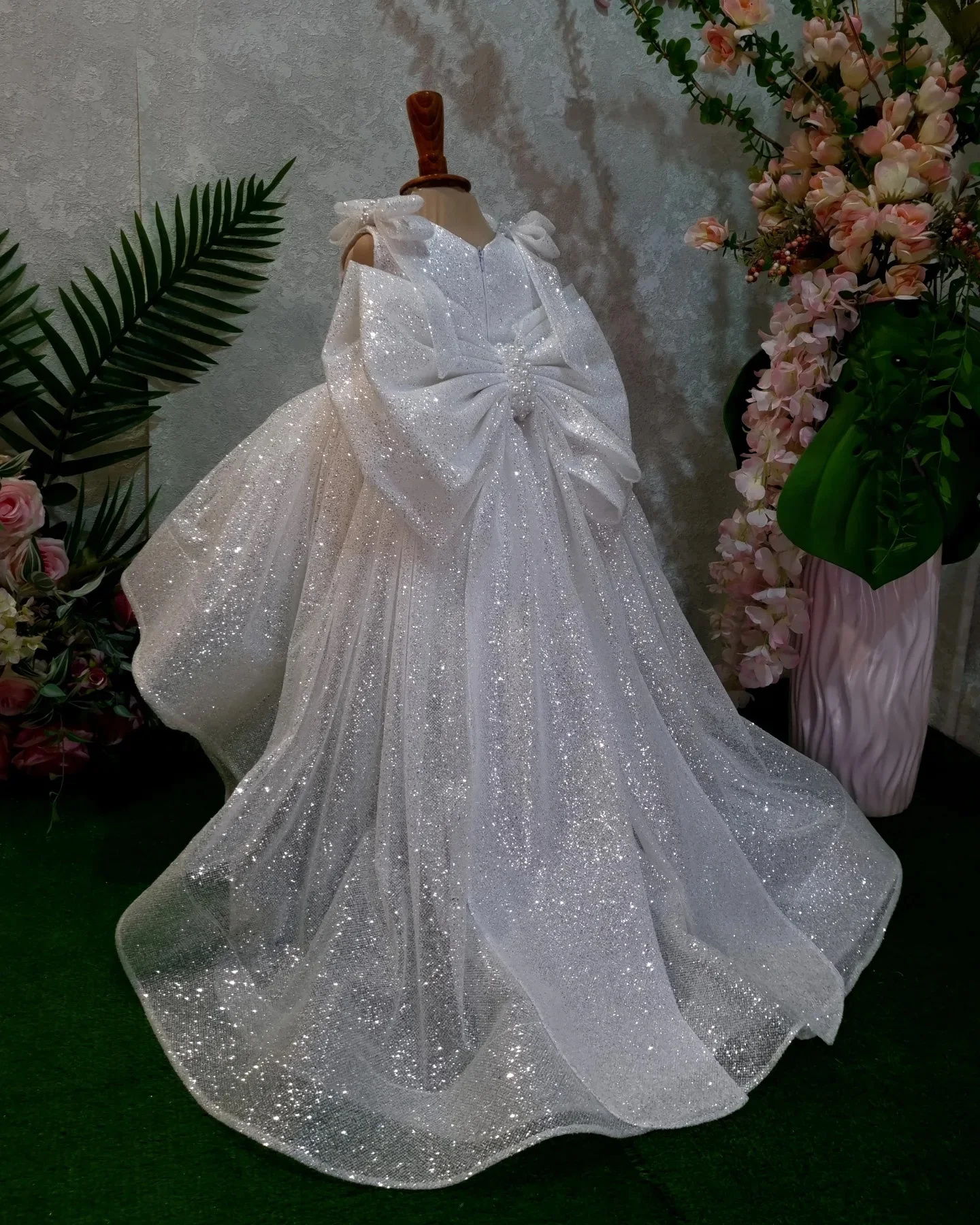Luxury Lifestyle Photography - Customized Luxury Flower Girl Dress For