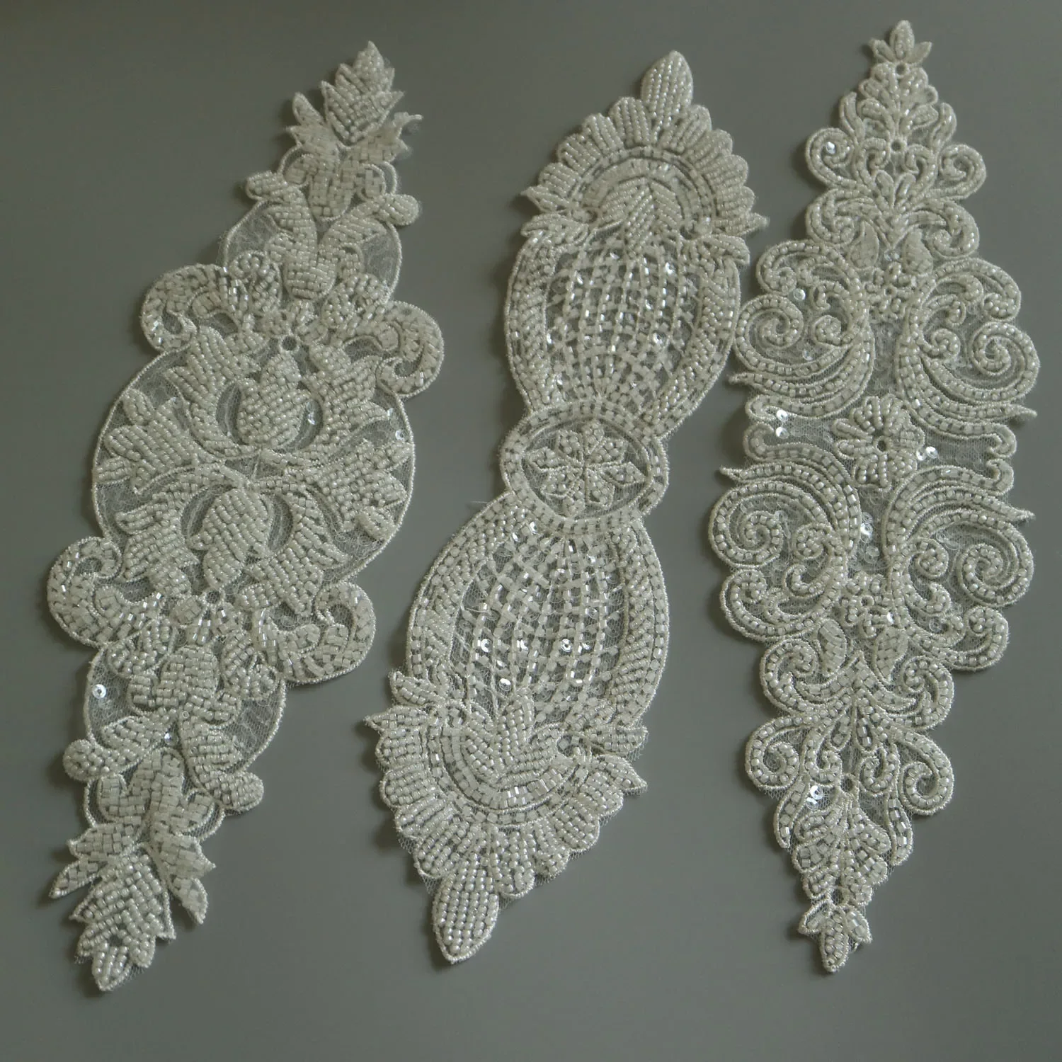 Luxury Lifestyle Photography - Luxury flower beaded embroidery lace appliques