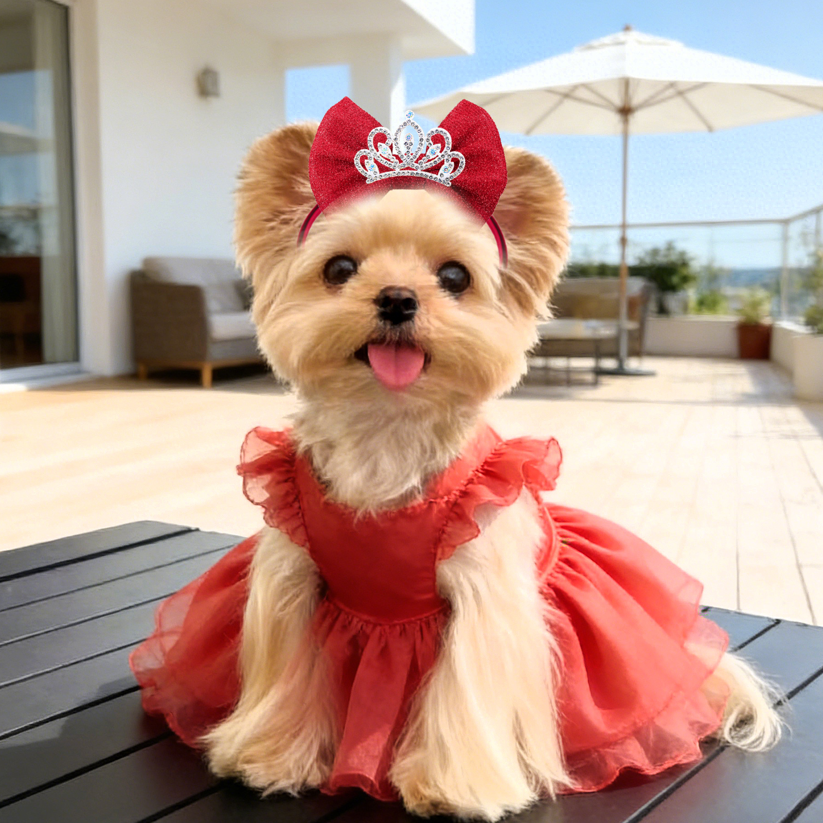 1PC Diamonds Dog Hair Bows Ela – Luxury Lifestyle Photography Bewertung und Preis