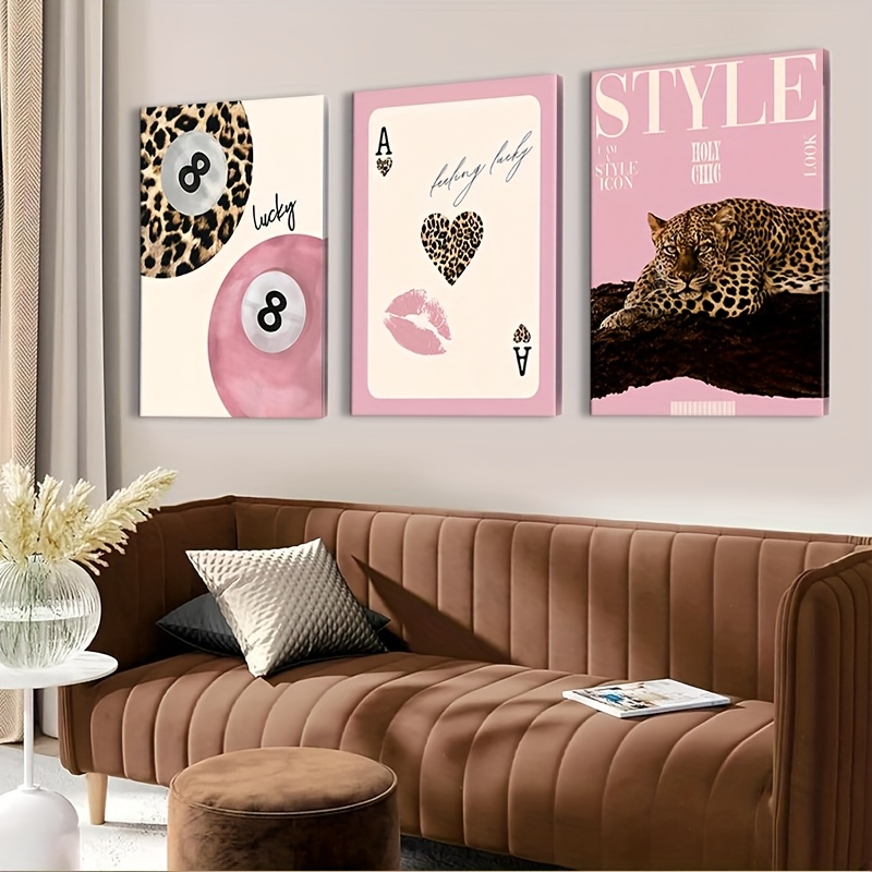 3pcs Leopard Cheetah Canvas Wa – Luxury Lifestyle Photography Bewertung und Preis