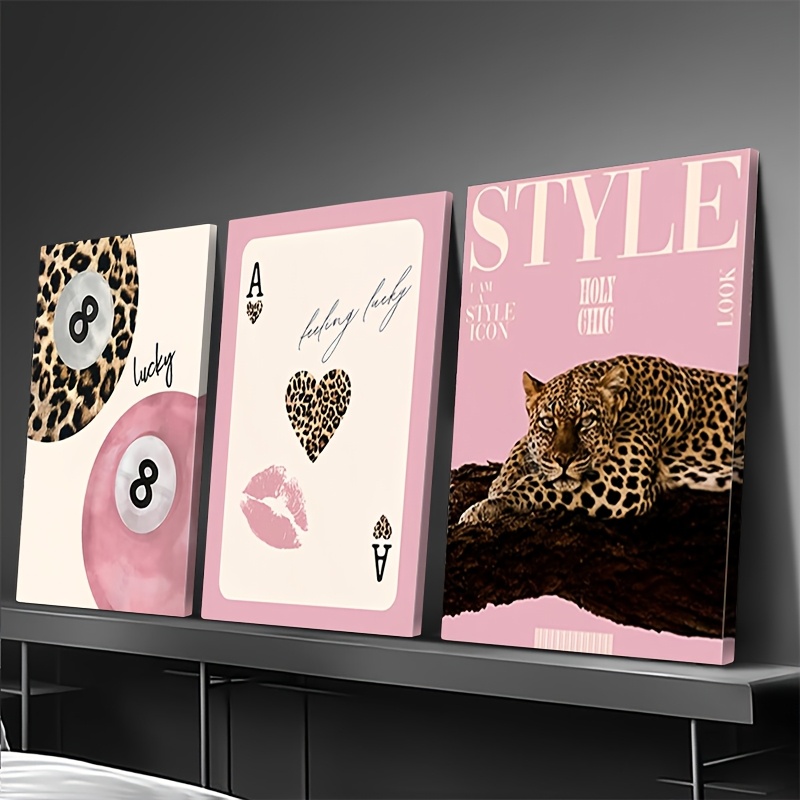 3pcs Leopard Cheetah Canvas Wa – Luxury Lifestyle Photography Bewertung und Preis