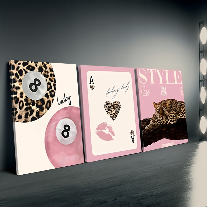 3pcs Leopard Cheetah Canvas Wa – Luxury Lifestyle Photography Bewertung und Preis