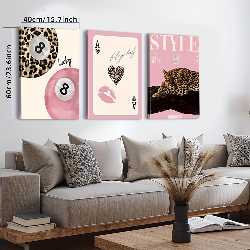 3pcs Leopard Cheetah Canvas Wa – Luxury Lifestyle Photography Bewertung und Preis